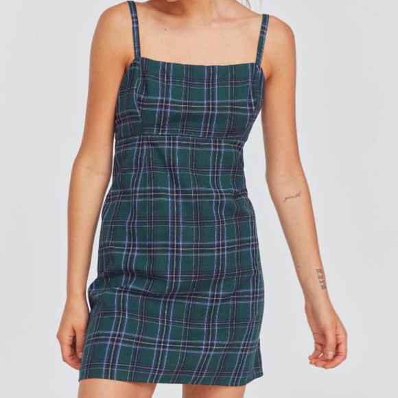 Urban Outfitters Dresses & Skirts - green plaid dress